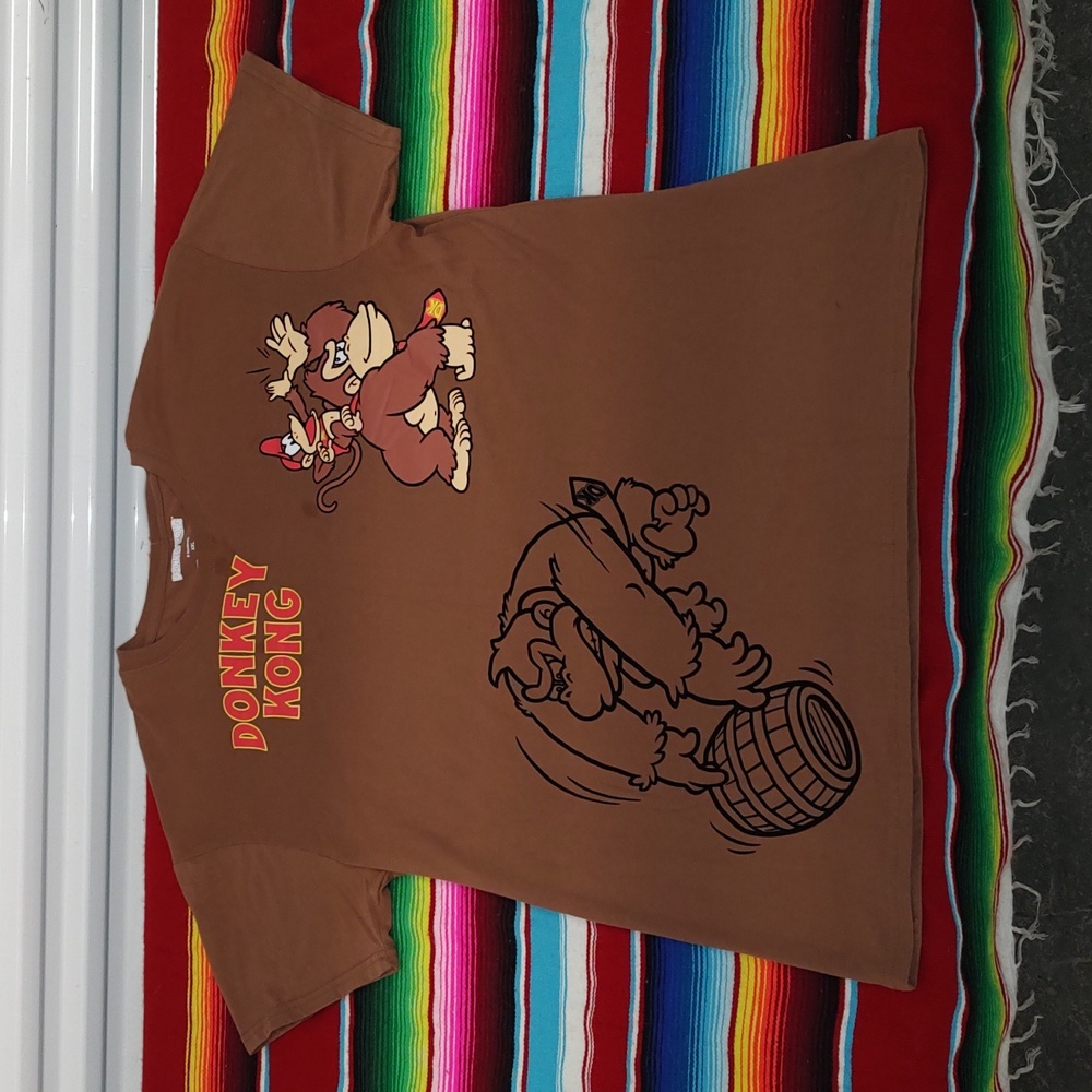 Nintendo 64 Donkey Kong All Over Print 2 Sided T-Shirt XXL Rare